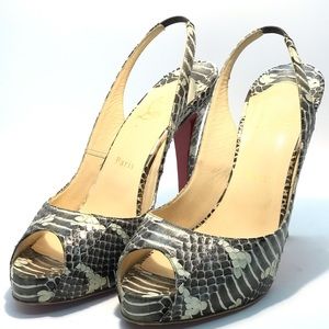 Christian Louboutin 💯Original Water Snake  Heel